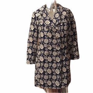 Vintage Junior House Floral Coat